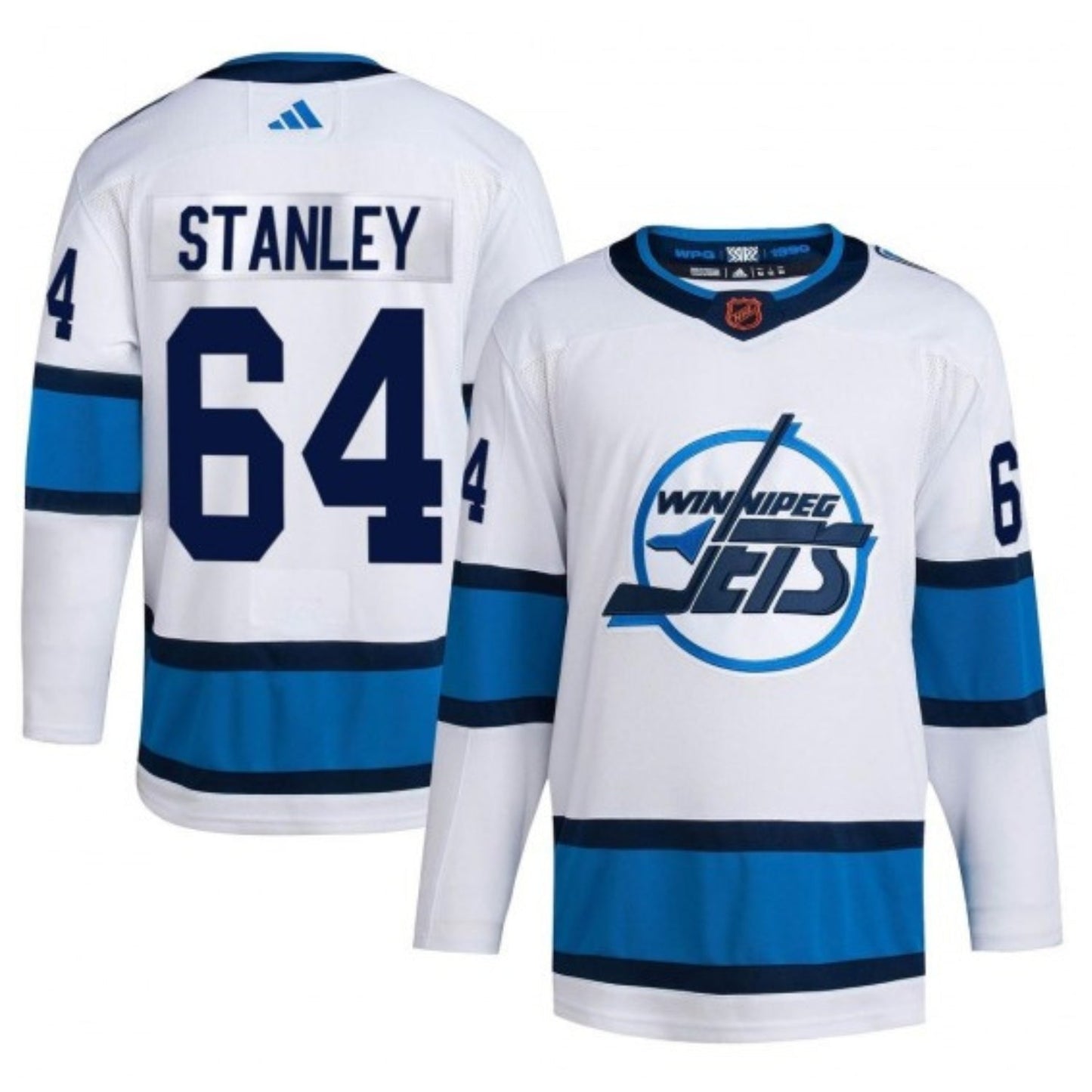 NHL Logan Stanley Winnipeg Jets 64 Jersey