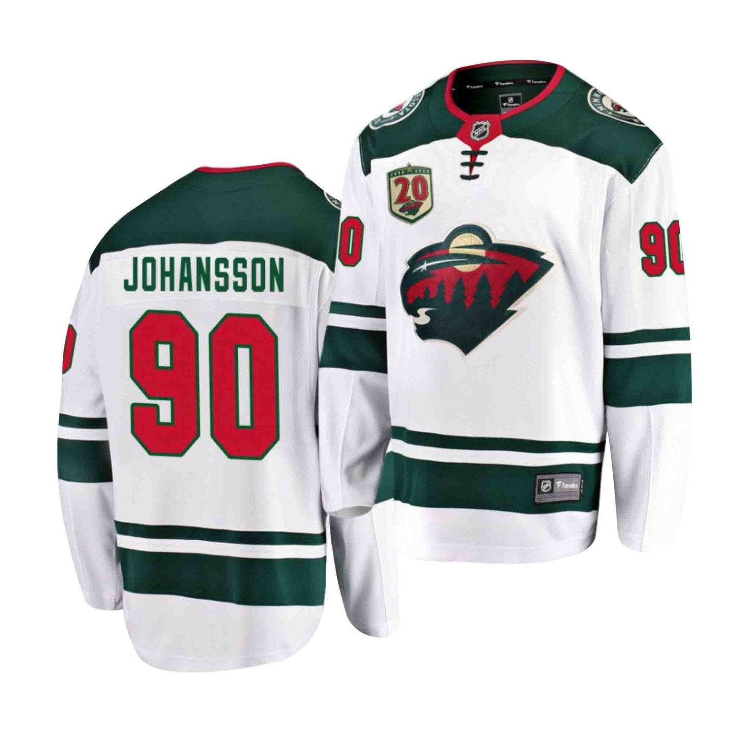 NHL Marcus Johansson Minnesota Wild 90 Jersey