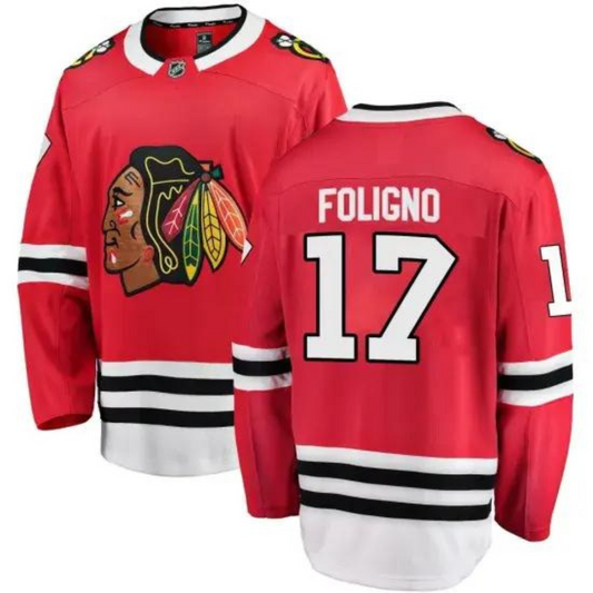 NHL Nick Foligno Chicago Blackhawks 17 Jersey