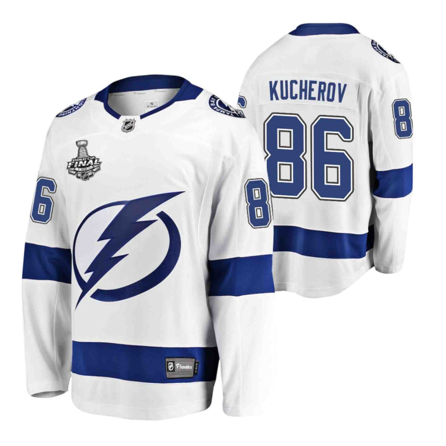 Back view showing number 86 on Nikita Kucherov jersey