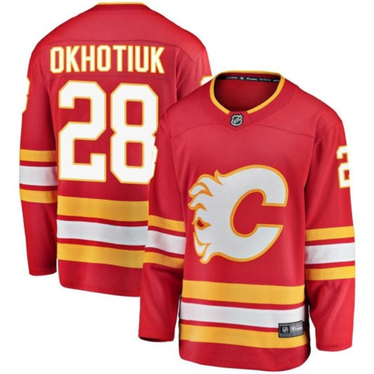 NHL Nikita Okhotiuk Calgary Flames 28 Jersey