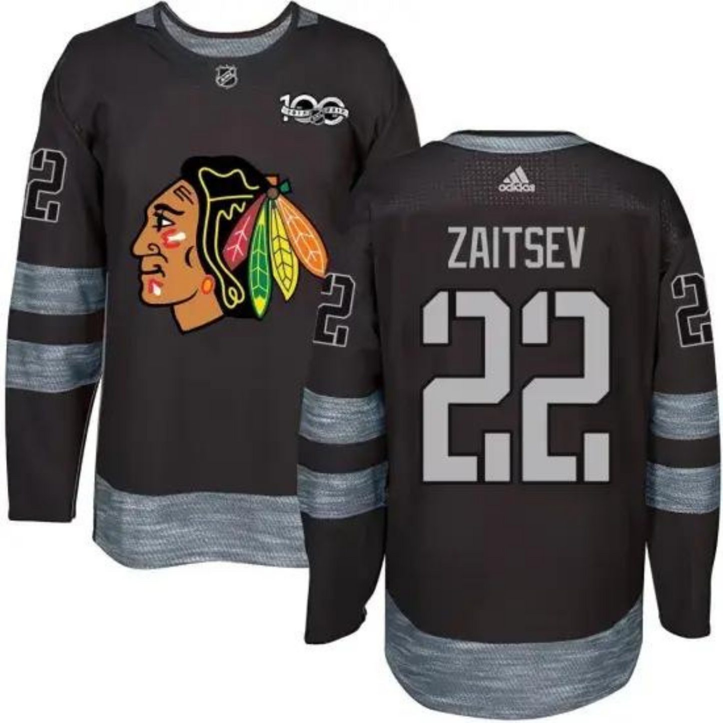 NHL Nikita Zaitsev Chicago Blackhawks 22 Jersey