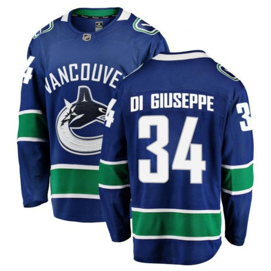 NHL Phillip Di Giuseppe Vancouver Canucks 34 Jersey