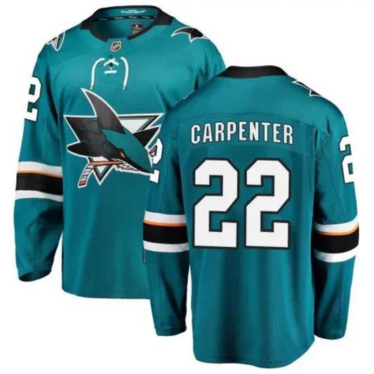 NHL Ryan Carpenter San Jose Sharks 22 Jersey