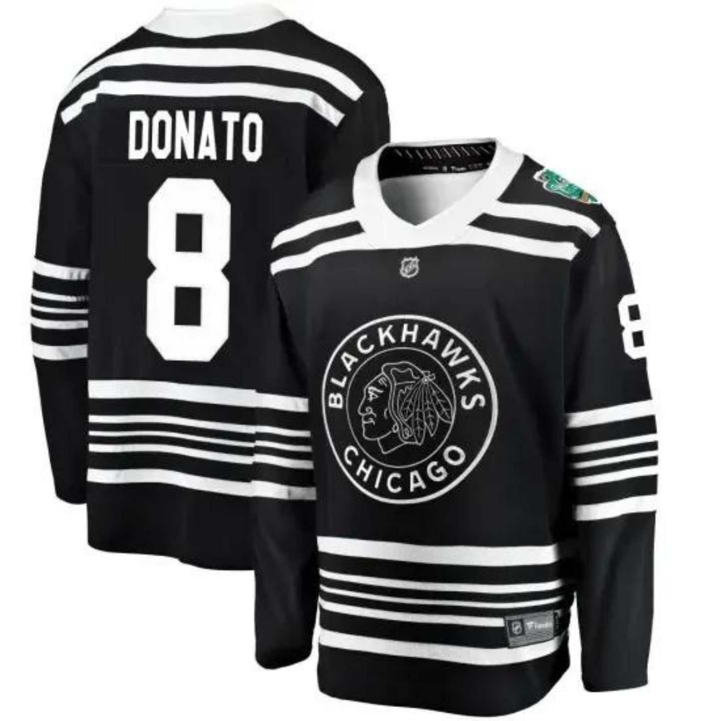 NHL Ryan Donato Chicago Blackhawks 8 Jersey