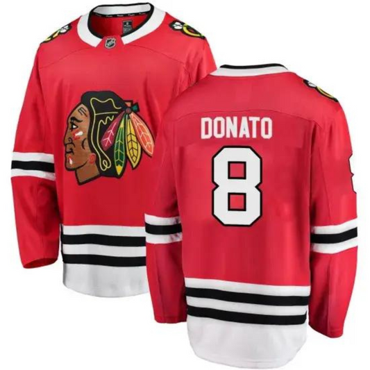 NHL Ryan Donato Chicago Blackhawks 8 Jersey
