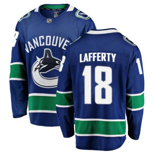 NHL Sam Lafferty Vancouver Canucks 18 Jersey