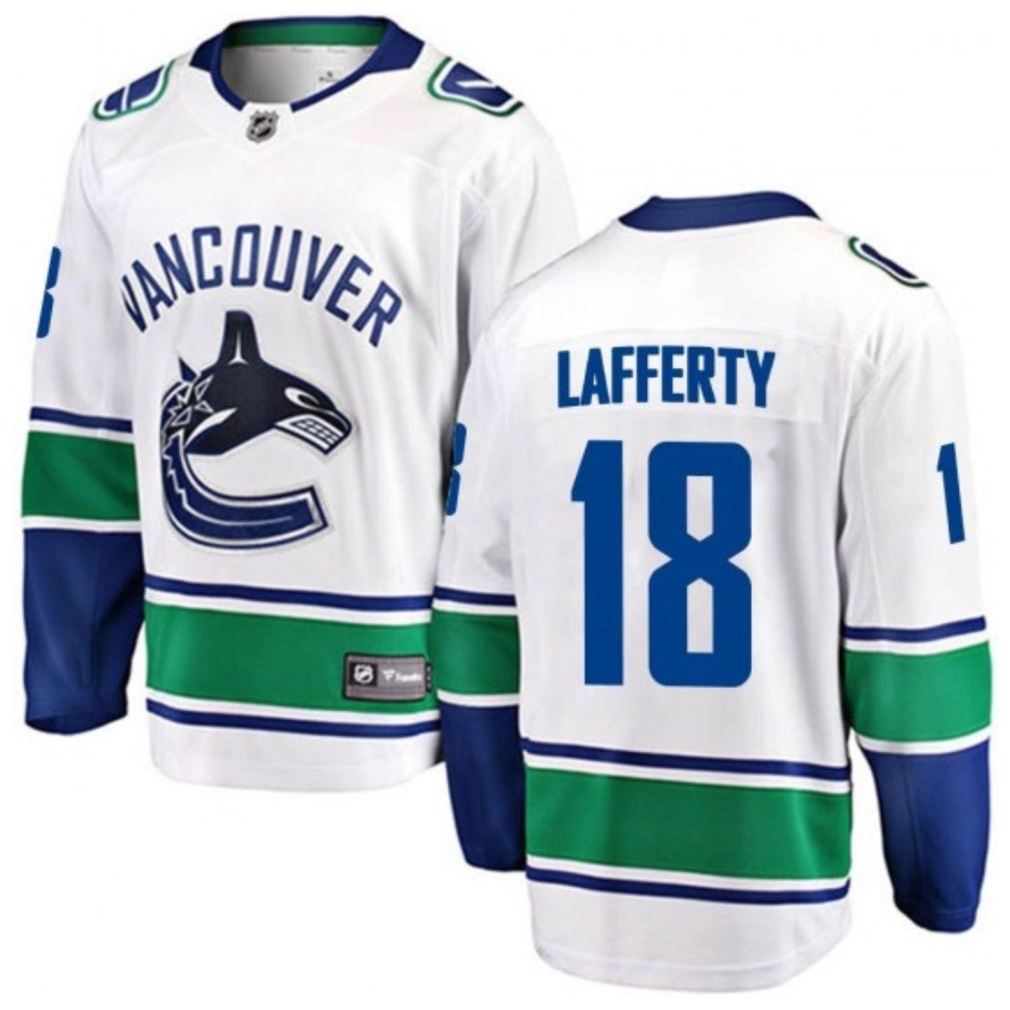 NHL Sam Lafferty Vancouver Canucks 18 Jersey