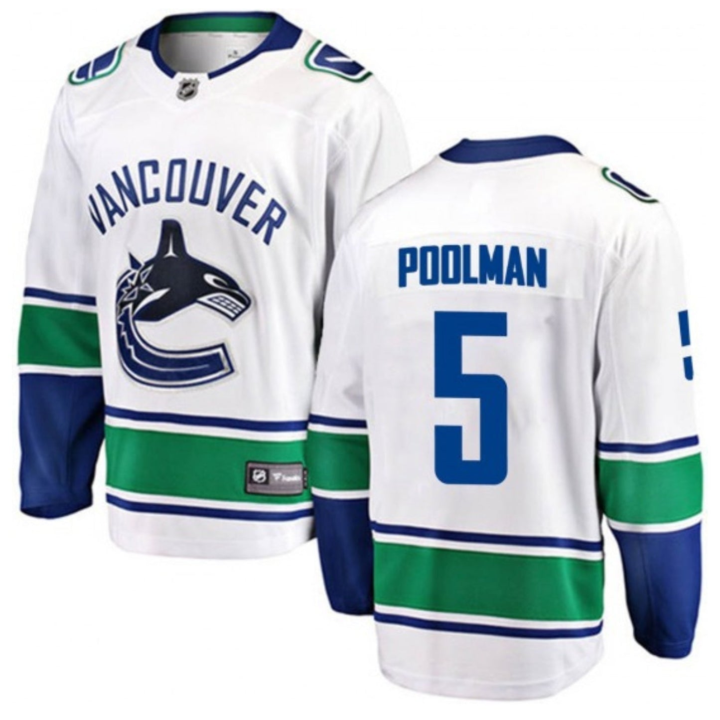 NHL Tucker Poolman Vancouver Canucks 5 Jersey