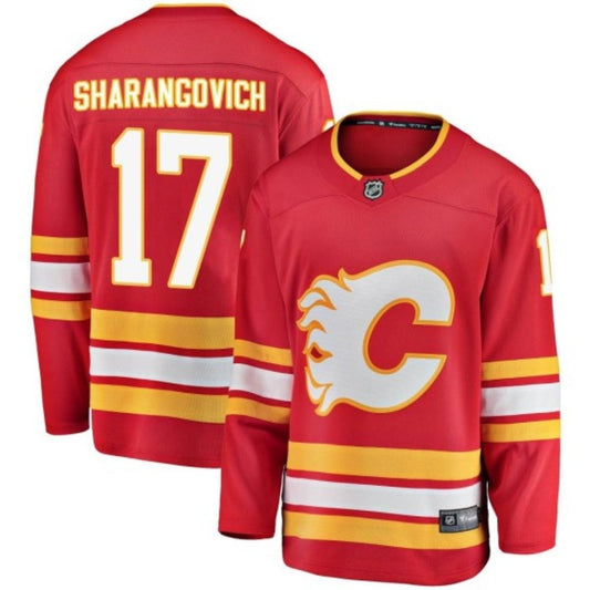 NHL Yegor Sharangovich Calgary Flames 17 Jersey