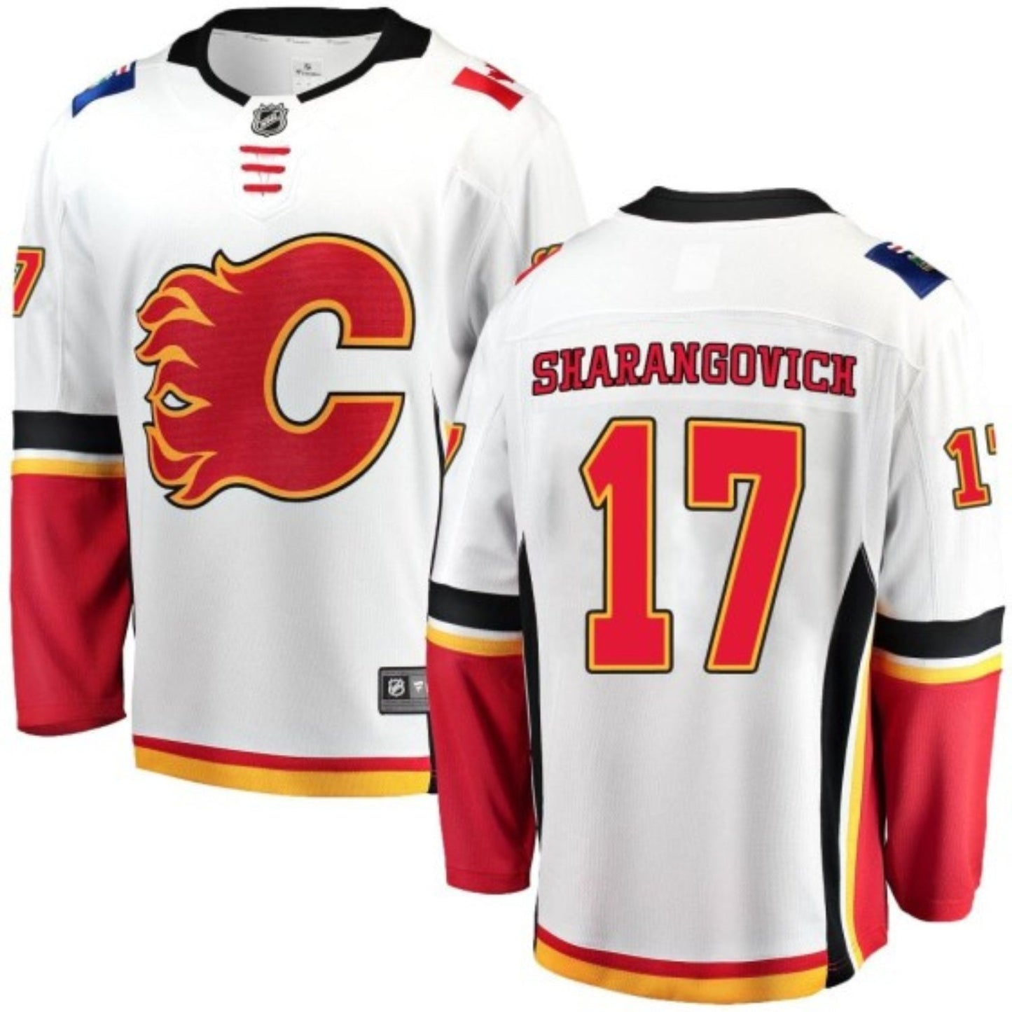 NHL Yegor Sharangovich Calgary Flames 17 Jersey