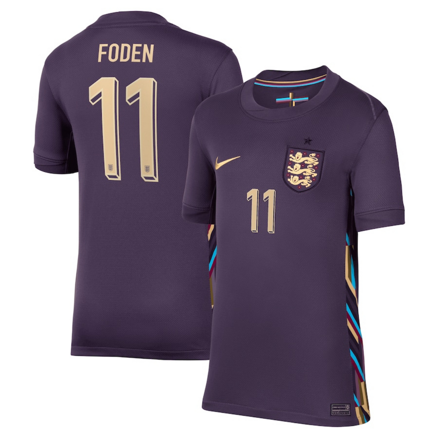 Phil Foden England 11 FIFA Euro Cup Jersey