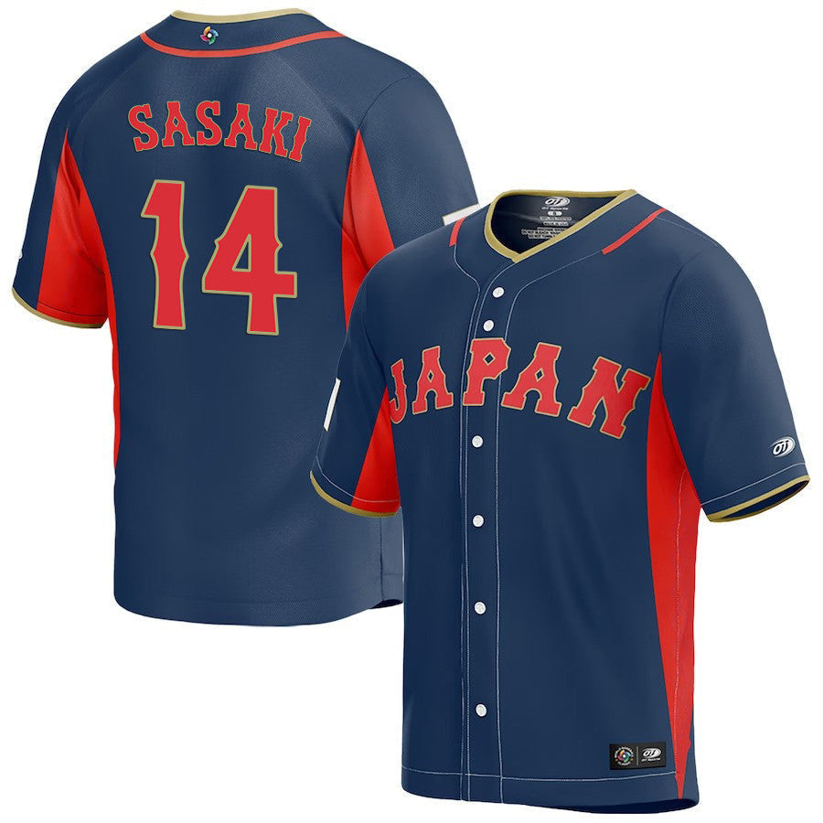 WBC Roki Sasaki Japan 14 Jersey