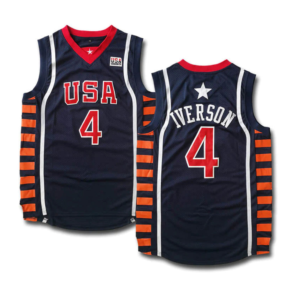 Team USA Allen Iverson 4 Jersey