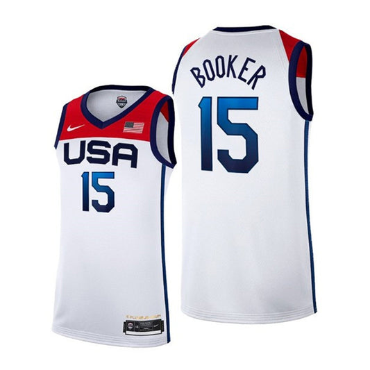 Team USA Devin Booker 15 Jersey