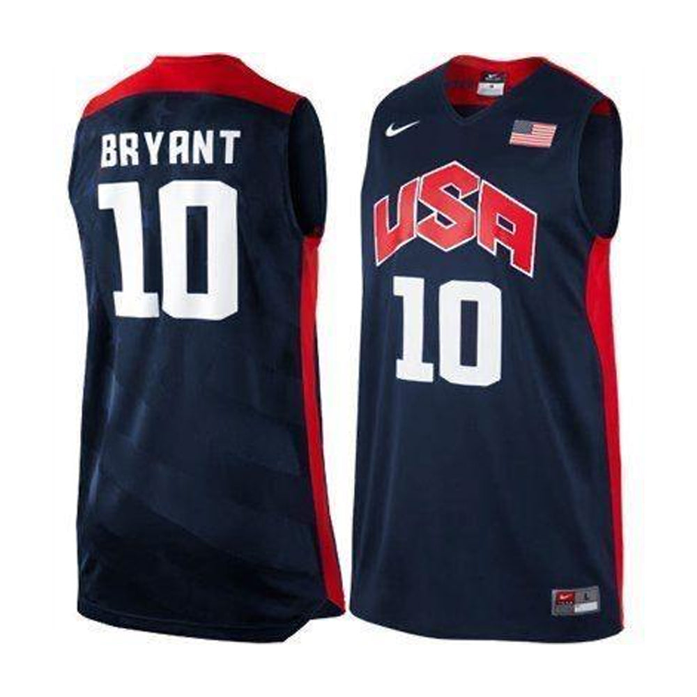 Back view of Team USA Kobe Bryant 10 Jersey