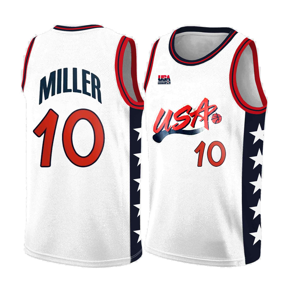 Team USA Reggie Miller 10 Jersey