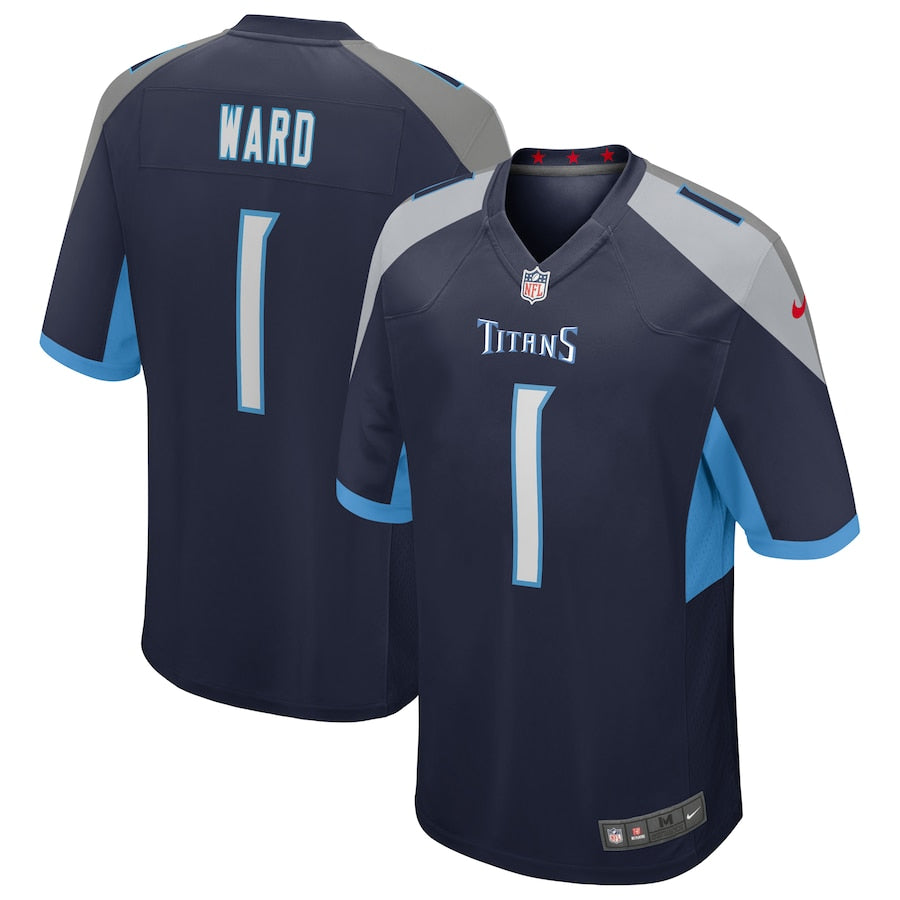 NFL Tennessee Titans Alternate Game Jersey NFL 2025 Draft First Round Pick - Navy - Cameron Ward