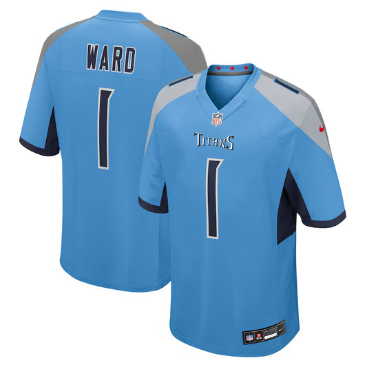 NFL Tennessee Titans Game Home Jersey NFL 2025 Draft First Round Pick - Battle Blue - Cameron Ward