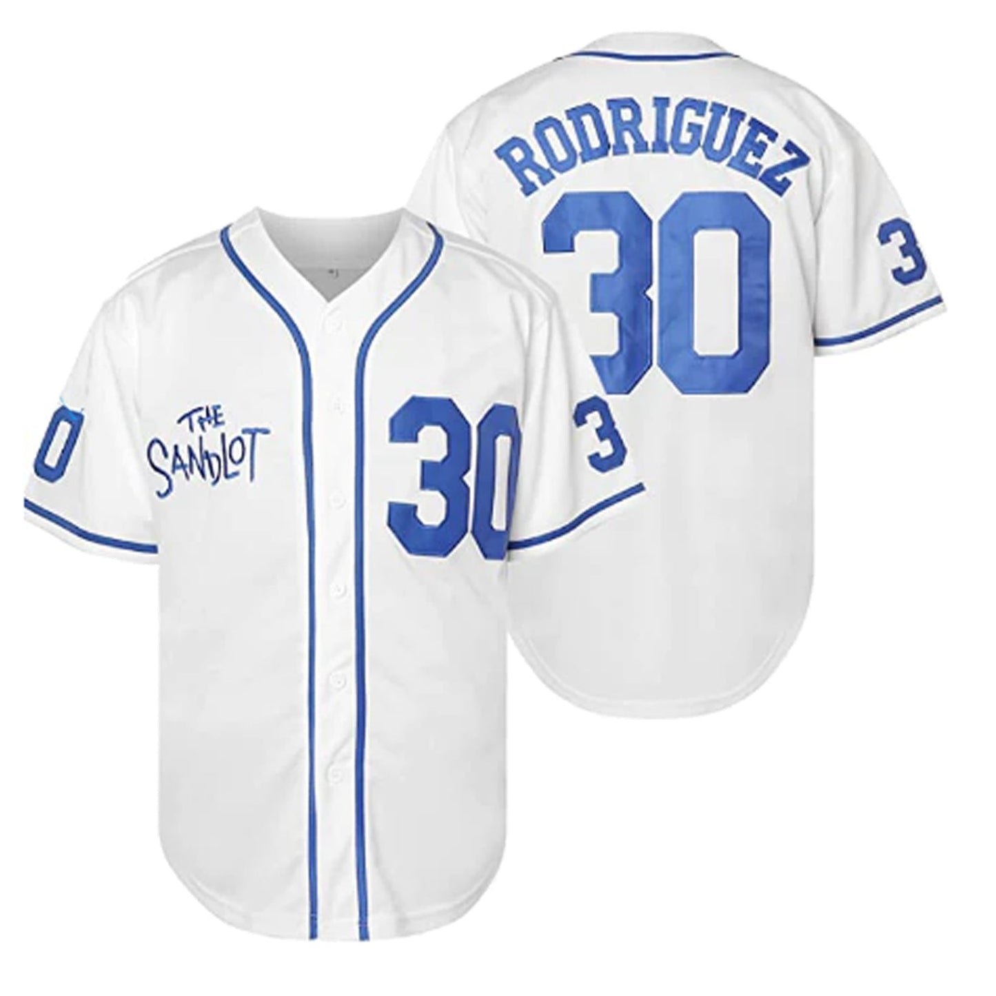 The Sandlot Benny 'The Jet' Rodriguez Baseball 30 Jersey