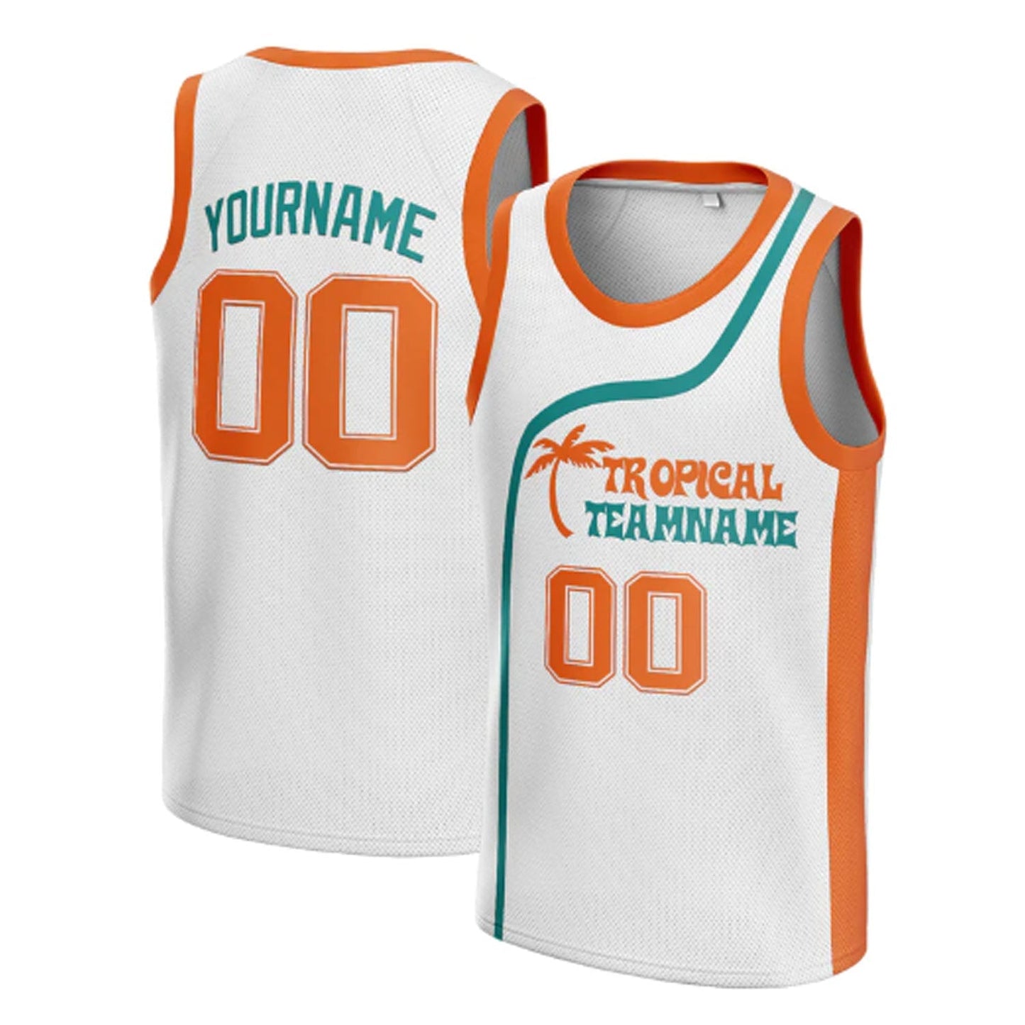 Tropical Custom Basketball Jersey