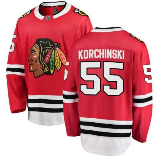 NHL Kevin Korchinski Chicago Blackhawks 55 Jersey