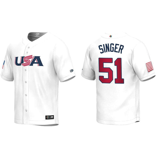 WBC Brady Singer USA 51 Jersey