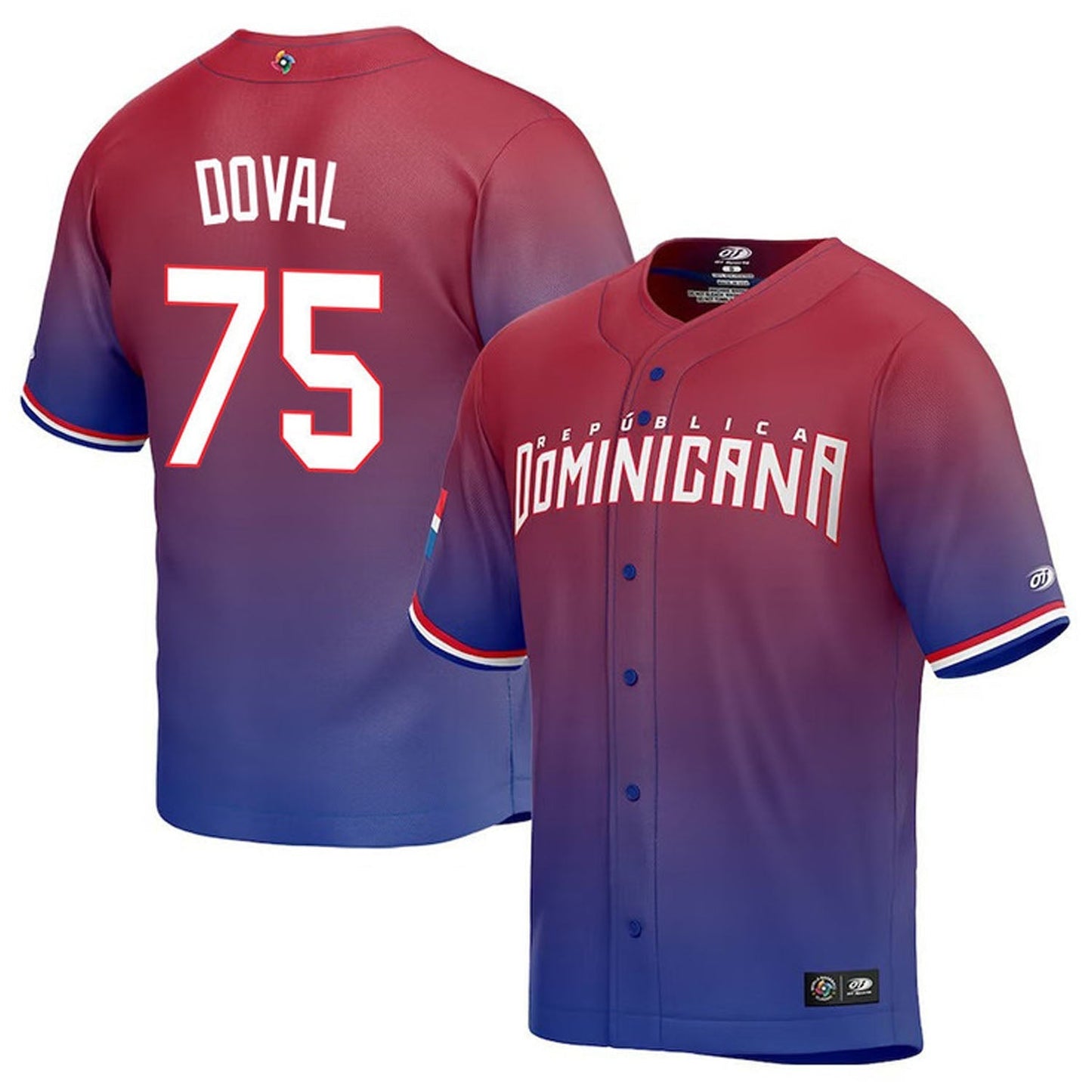 WBC Camilo Doval Dominican Republic 75 Jersey