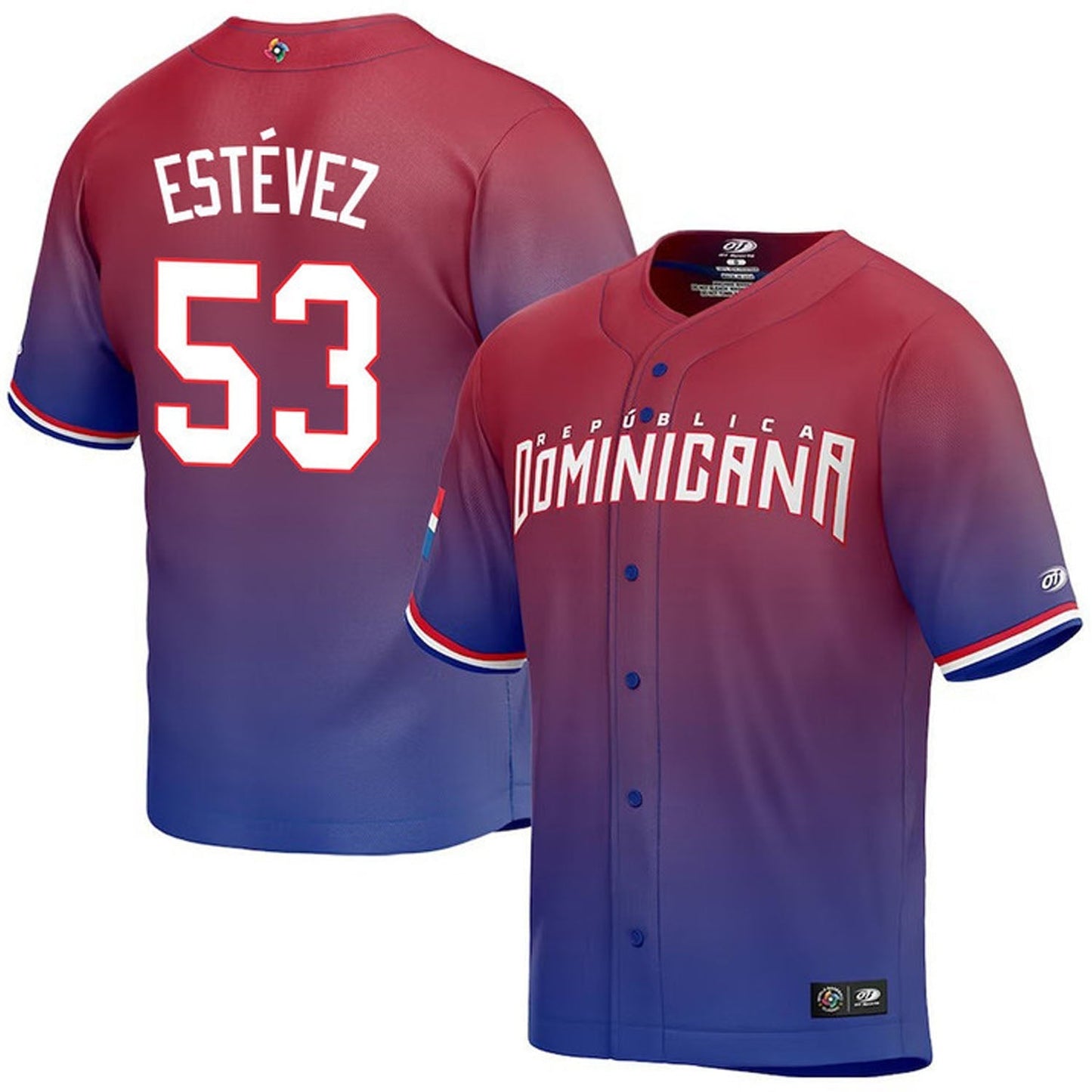 WBC Carlos Estévez Dominican Republic 53 Jersey