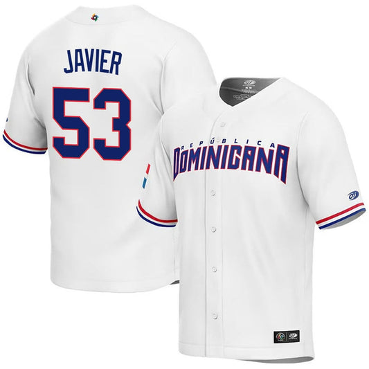 WBC Cristian Javier Dominican Republic 53 Jersey