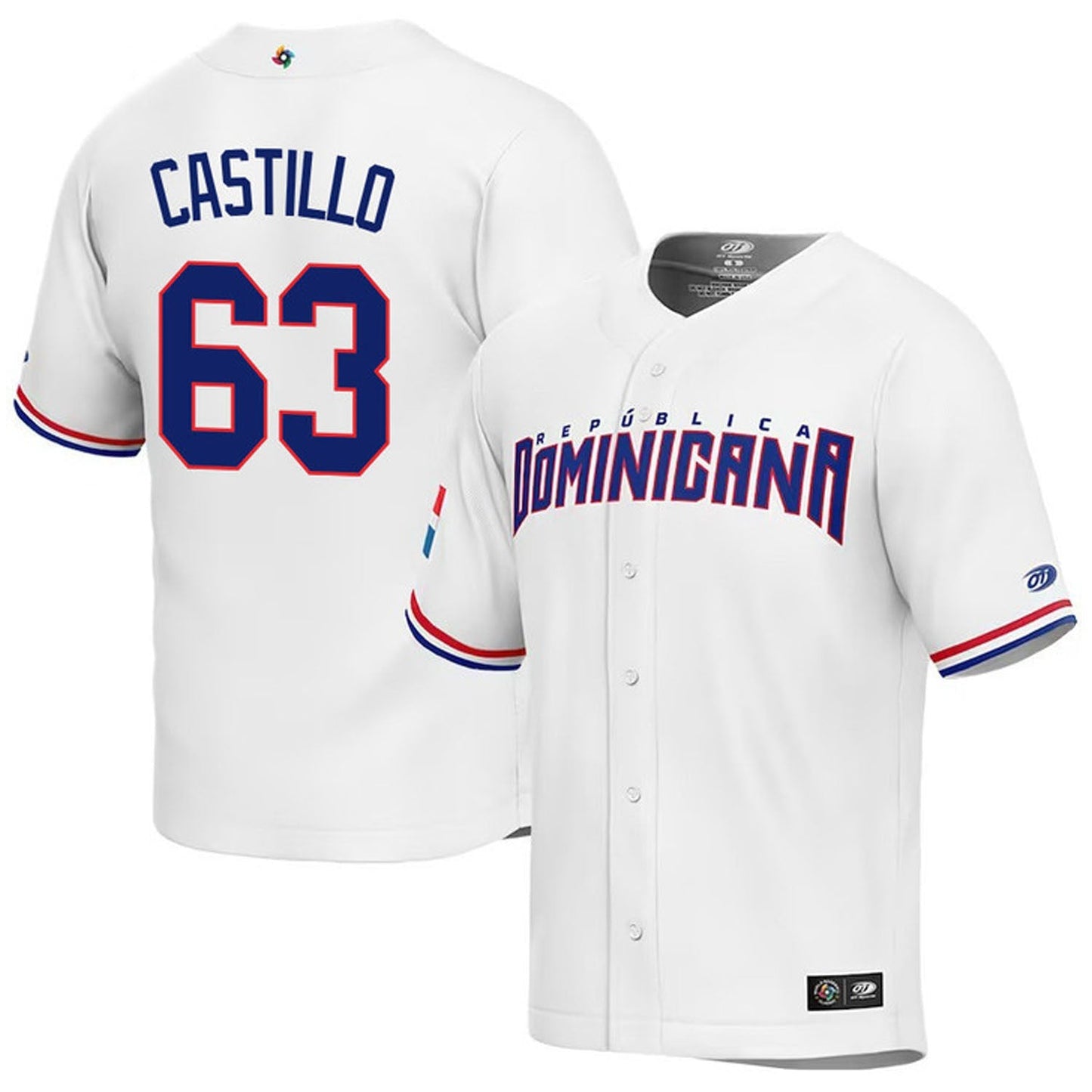 WBC Diego Castillo Dominican Republic 63 Jersey