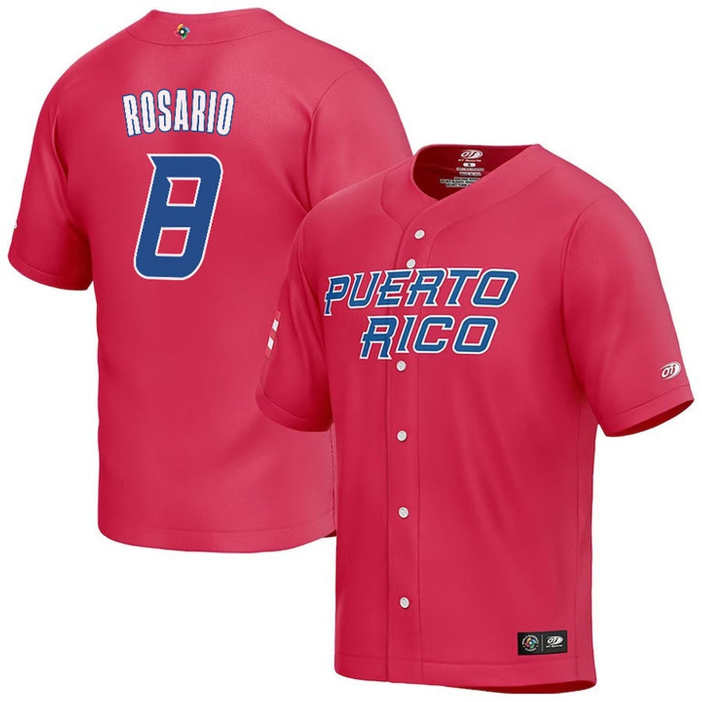 WBC Eddie Rosario Puerto Rico 8 Jersey