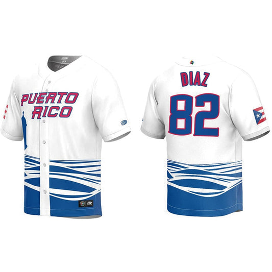 WBC Edwin Diaz Puerto Rico 82 Jersey