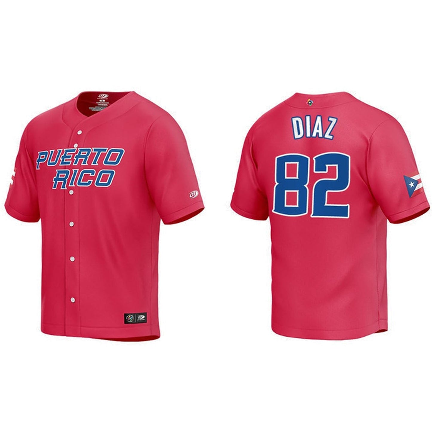 WBC Edwin Diaz Puerto Rico 82 Jersey