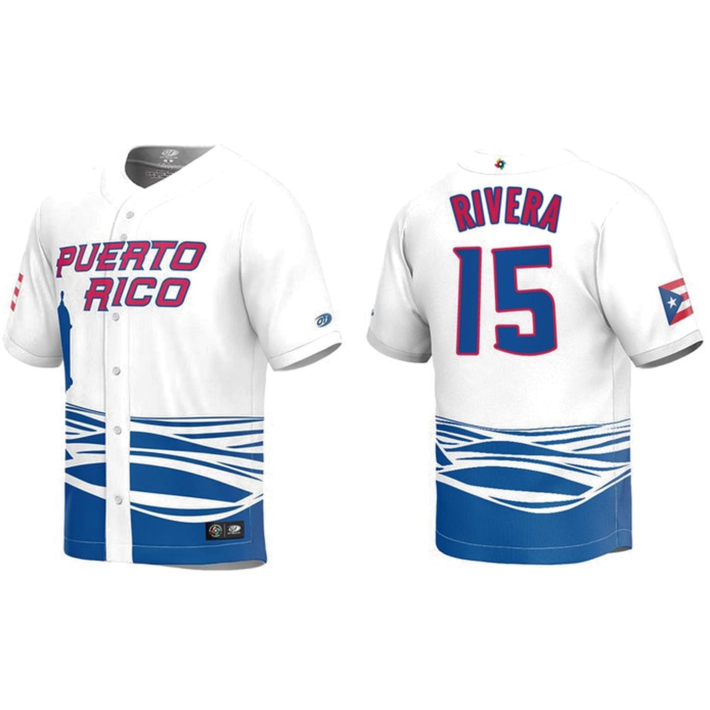 WBC Emmanuel Rivera Puerto Rico 15 Jersey