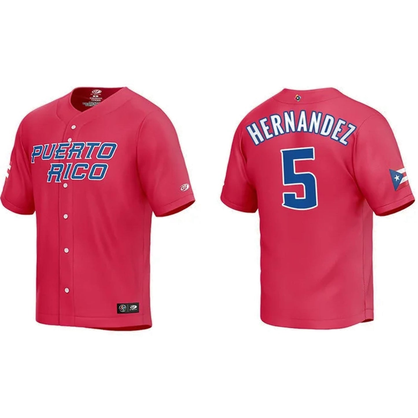 WBC Enrique Hernandez Puerto Rico 5 Jersey