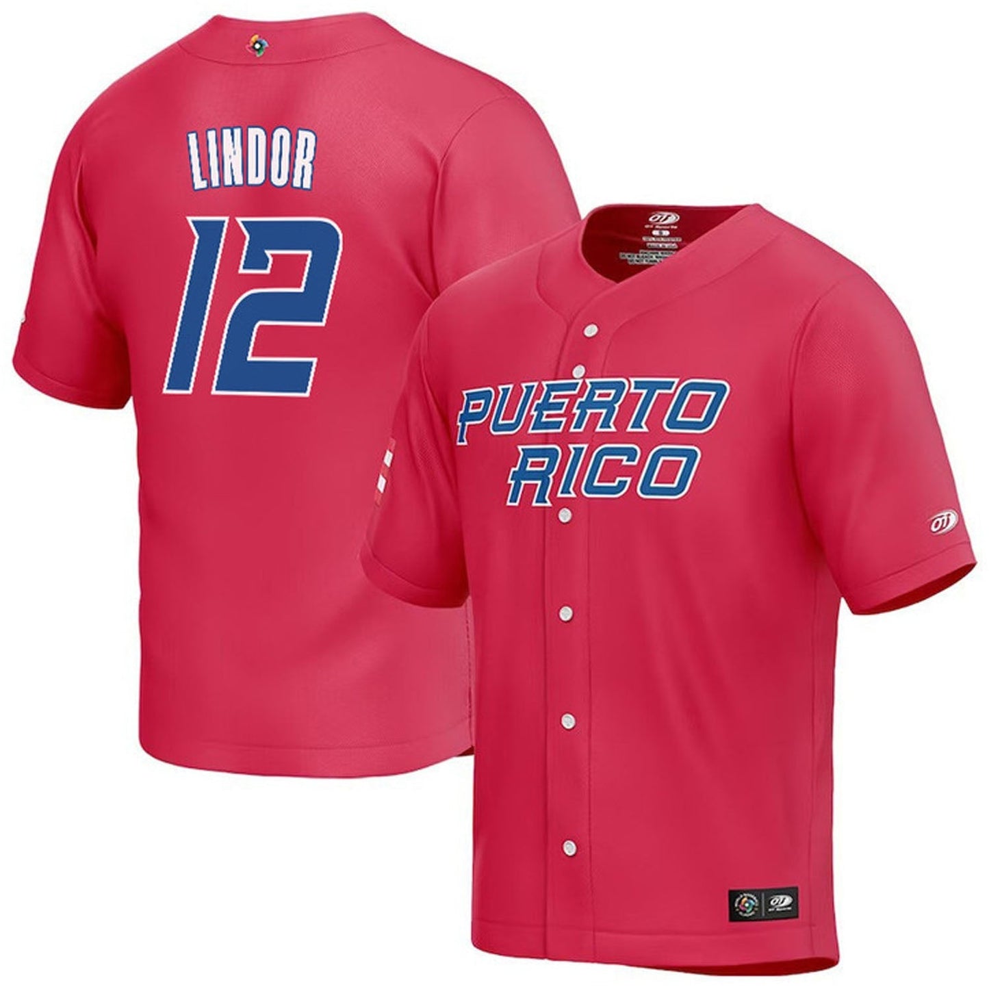 WBC Francisco Lindor Puerto Rico 12 Jersey