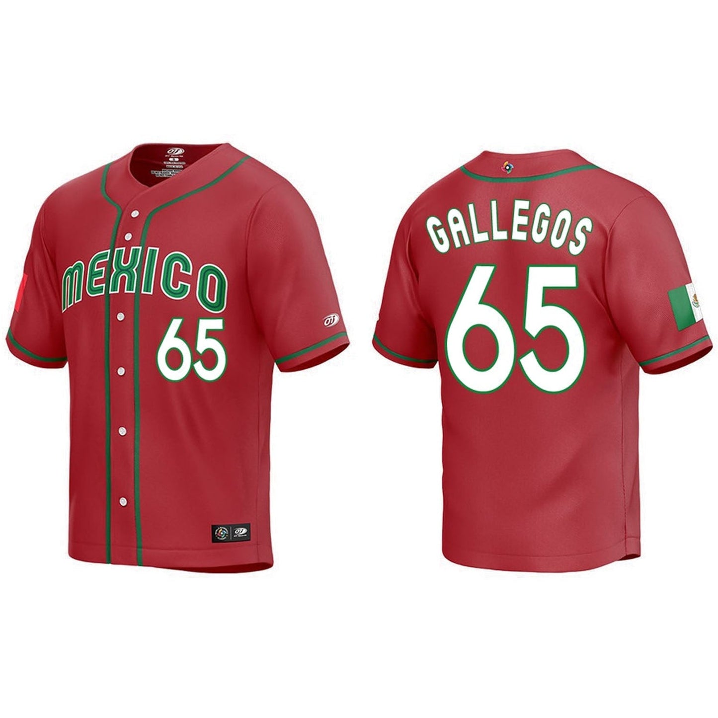 WBC Giovanny Gallegos Mexico 65 Jersey