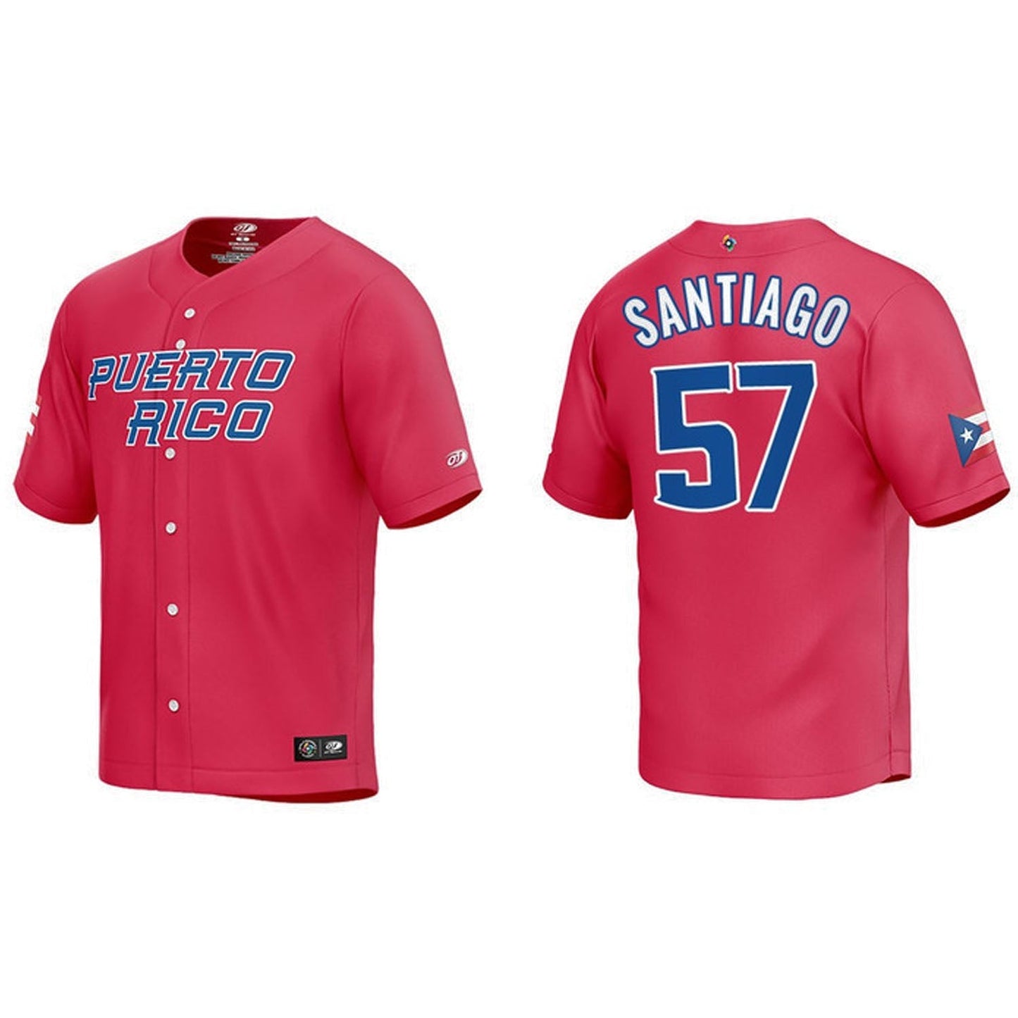 WBC Hector Santiago Puerto Rico 57 Jersey