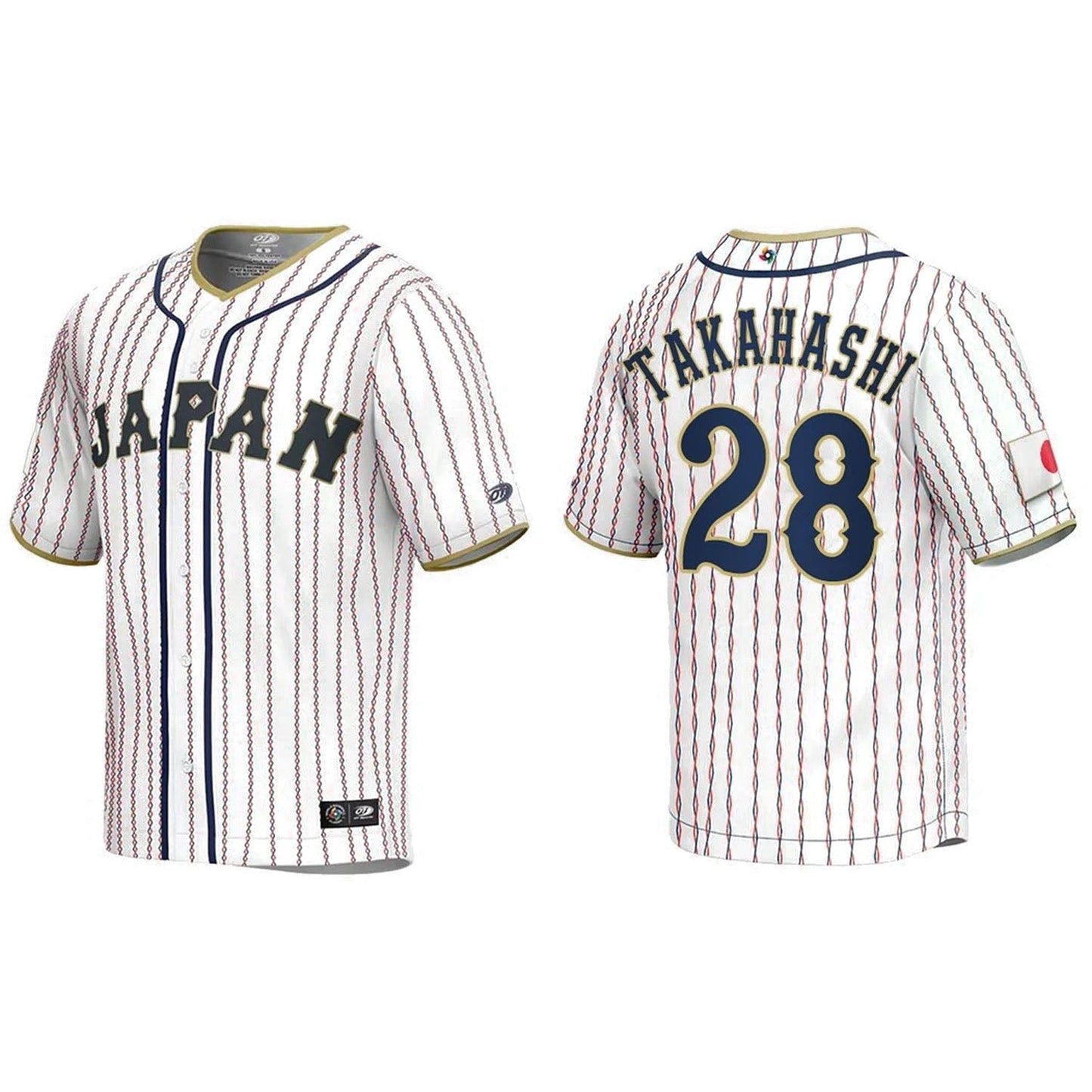 WBC Hiroto Takahashi Japan 28 Jersey