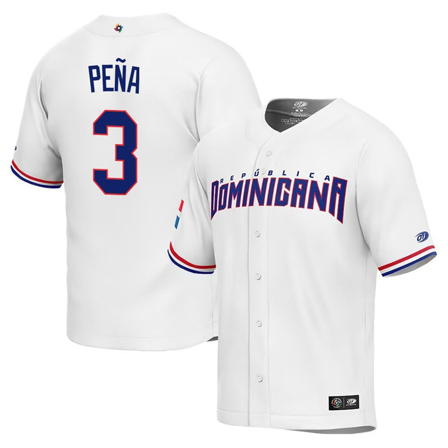 WBC Jeremy Peña Dominican Republic 3 Jersey