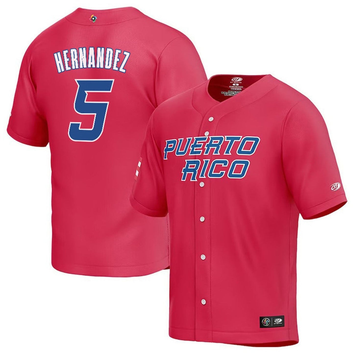 WBC Kike Hernandez Puerto Rico 5 Jersey