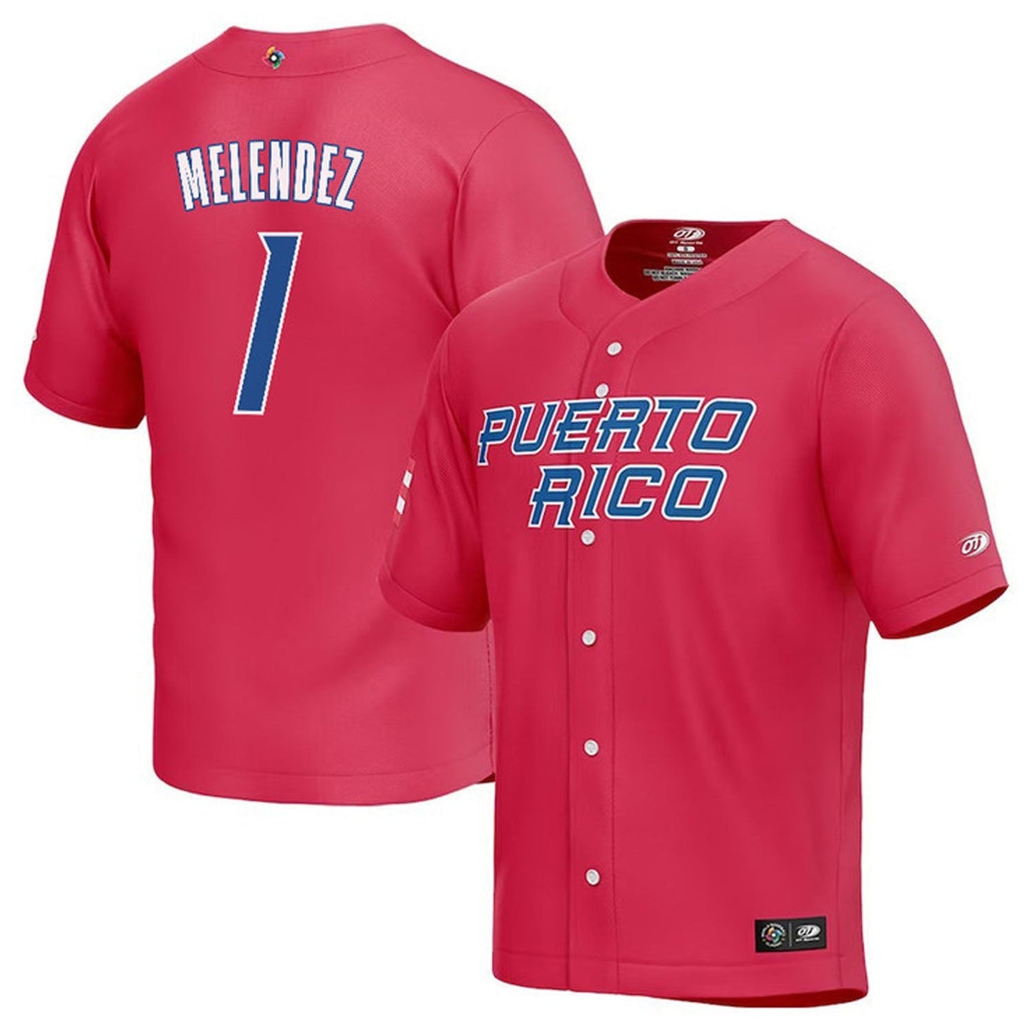 WBC MJ Melendez Puerto Rico 1 Jersey