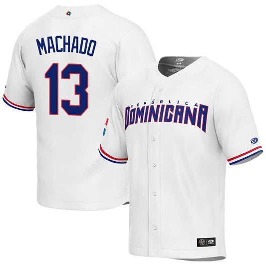 WBC Manny Machado Dominican Republic 13 Jersey