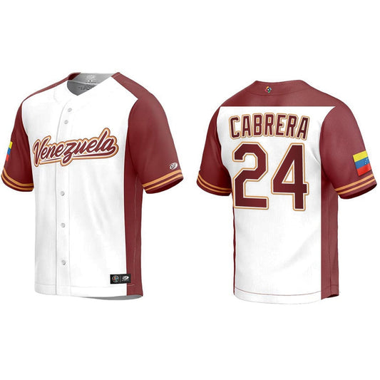 WBC Miguel Cabrera Venezuela 24 Jersey