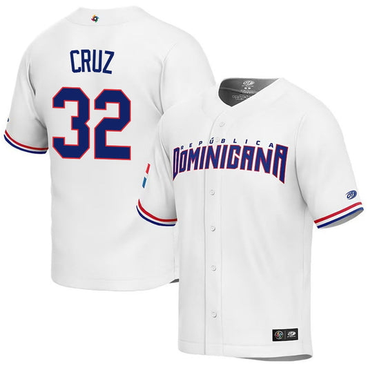 WBC Nelson Cruz Dominican Republic 32 Jersey