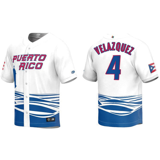 WBC Nelson Velazquez Puerto Rico 4 Jersey