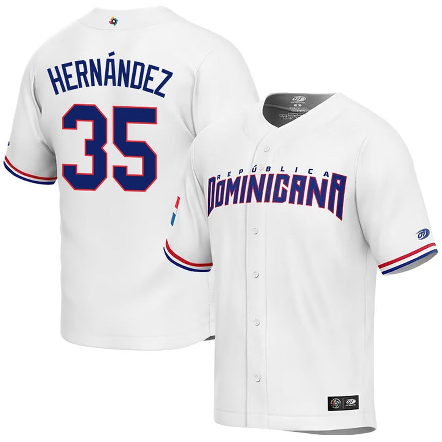 WBC Teoscar Hernández Dominican Republic 35 Jersey