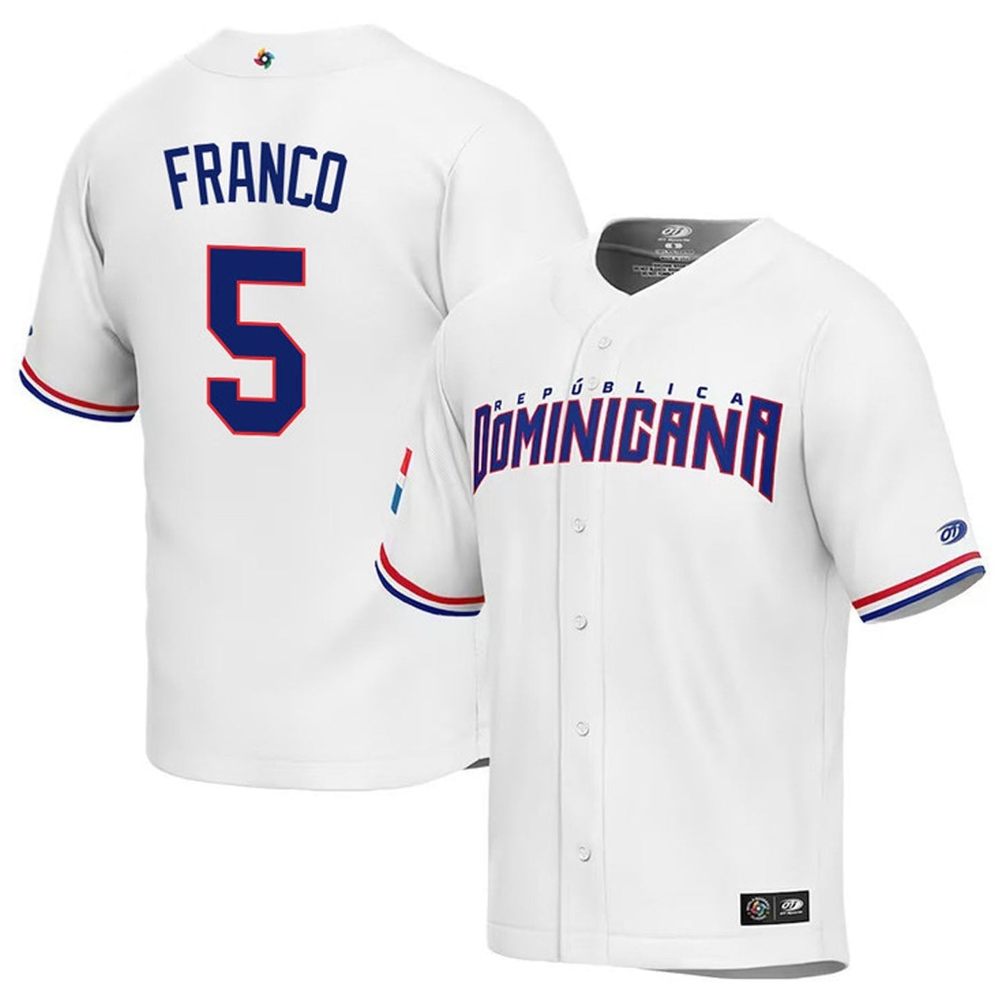 WBC Wander Franco Dominican Republic 5 Jersey