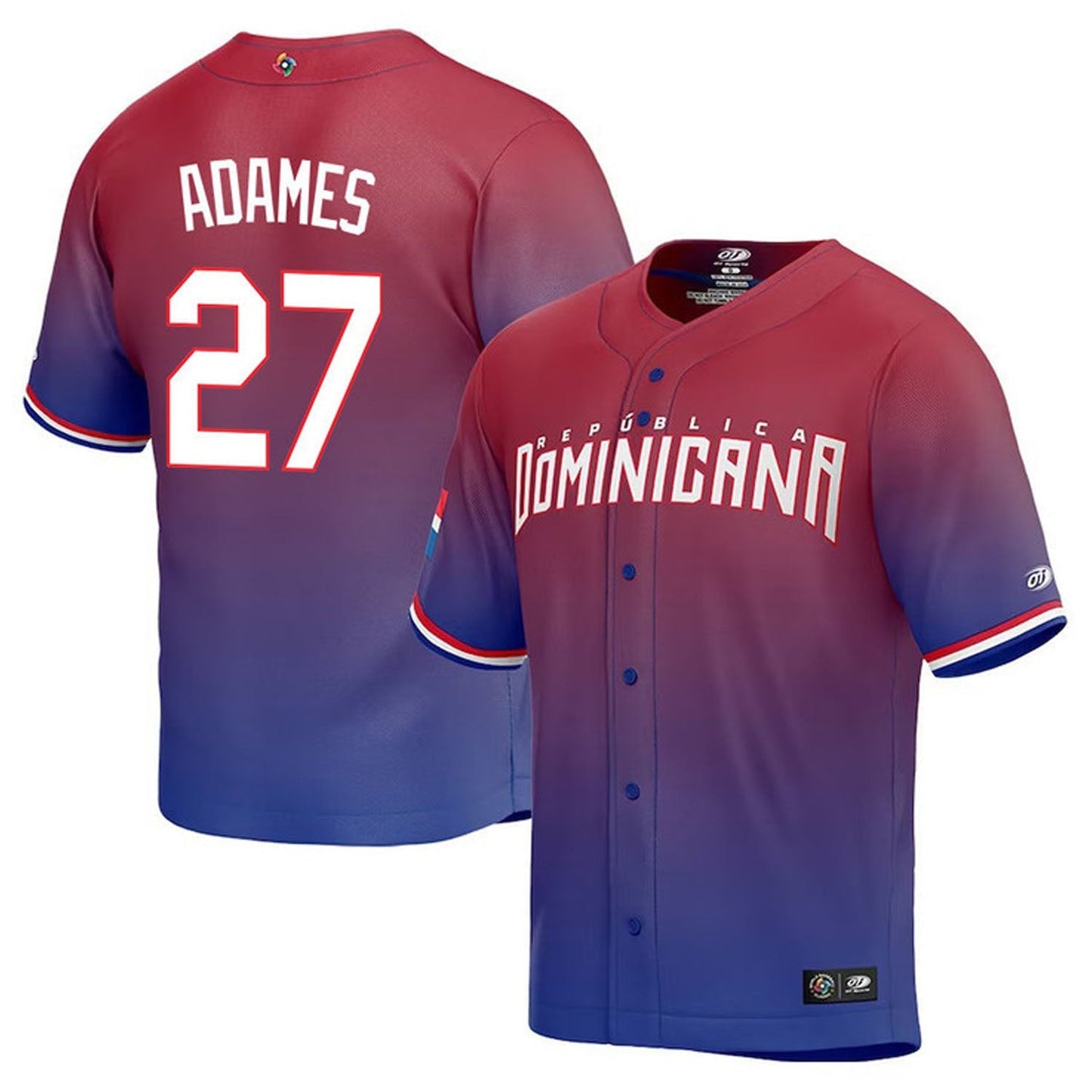 WBC Willy Adames Dominican Republic 27 Jersey